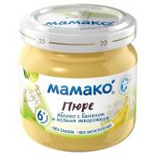 МАМАКО пюре 80г Яблоко с Бананом и козим творогом с 6 мес.(6)